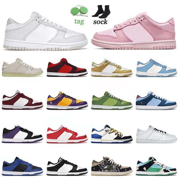 

authentic 2022 designer low running shoes skate pn dust triple pink mummy cherry coast bordeaux fragment ts black white panda mens women sne