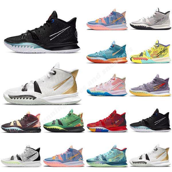 

2023 kyrie 7 mens basketball shoes kyries 5s sponge sandy creator hendrix horus rayguns daybreak squidward men trainers sports sneakers