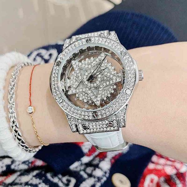 

rotation 2022 luxury leather watch for women creative fashion quartz watch for reloj mujer ladi wrist watch relogio feminino, Slivery;brown