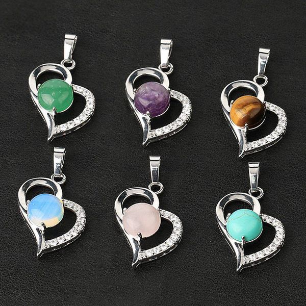 

amethyst necklace alloy silver plated rhinestone love pendant new luxury tanabata lovers necklace crxl071