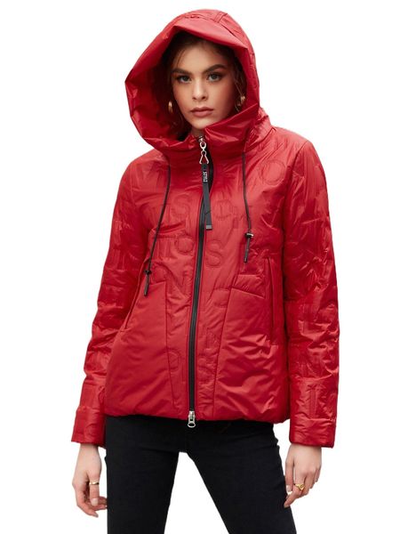 

hailuozi letter embossed drawstring hooded winter coat r1h0#, Black