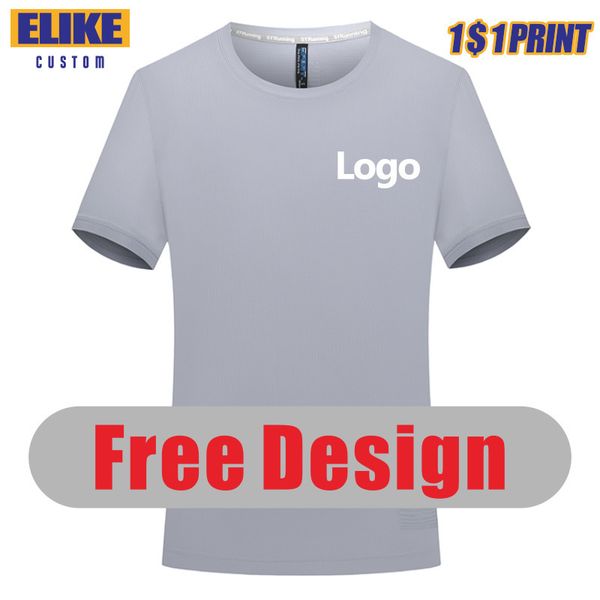 

10 color round neck quick-drying t-shirt custom print personal team group brand embroidery text picture summer elike s-4xl 220607, Black