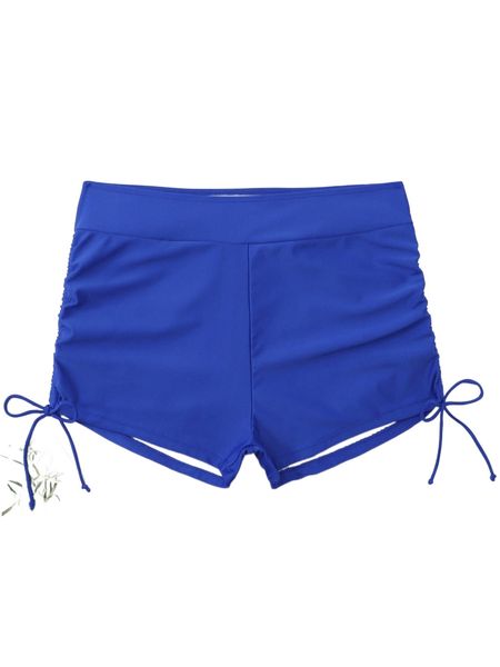 

plus drawstring side bikini bottom t8mm#, Black