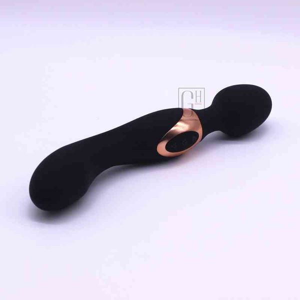 NXY vibratori sexy silicone ricaricabile orgasmo squirt doppio vibratore vibratore nero giocattolo del sesso magico vibratore da donna bacchetta massaggiatore vibratori nella figa 0411