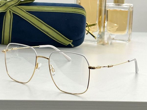 

womens eyeglasses frame clear lens men sun glasses 6008 fashion style protects eyes uv400 with case, Silver