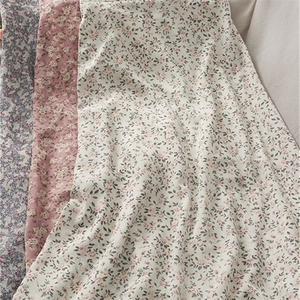 

syiwidii vintage floral print chiffon long skirts for women elastic high waist spring summer y2k boho elegant midi skirt 220701, Black