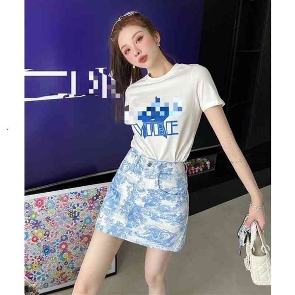 

skirts chaopai spring and summer jungle zoo printed denim wrap skirt with thin upper body versatile temperament short za5b, Black