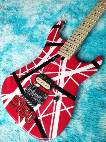 

guitar store standard high-quality red white black electric guitar fast
