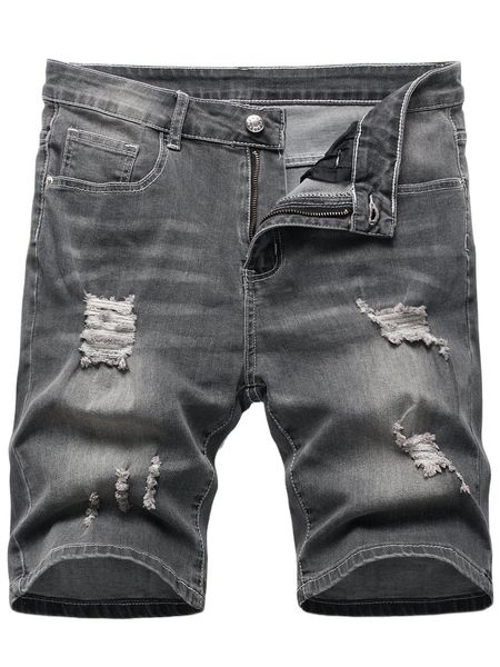 

men ripped denim shorts f7o2#, White;black