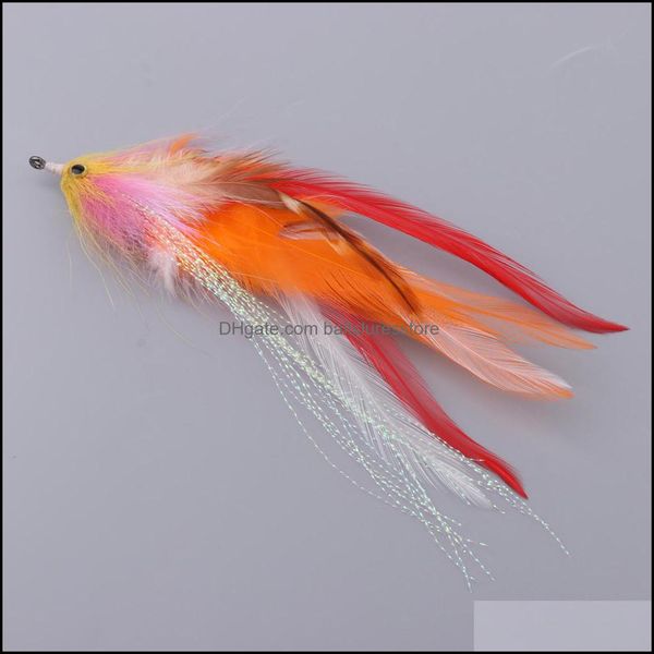

baits lures fishing sports outdoors 6" fly saltwater flies streamer steelhead salmon striper musky pike drop delivery 2021 tbcqi