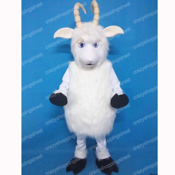 Хэллоуин белая овечья талисман талисман костюм мультфильм тема тема персонажа карнавальный фестиваль фестиваль фонд платье взрослые размер рождественский наряд на открытом воздухе