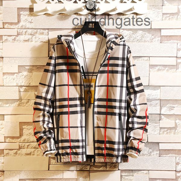 

2022 designer b br jackets and coats men's plaid coat spring autumn 2022 new korean fashion casual jacket men's clothes student ho, Black;brown