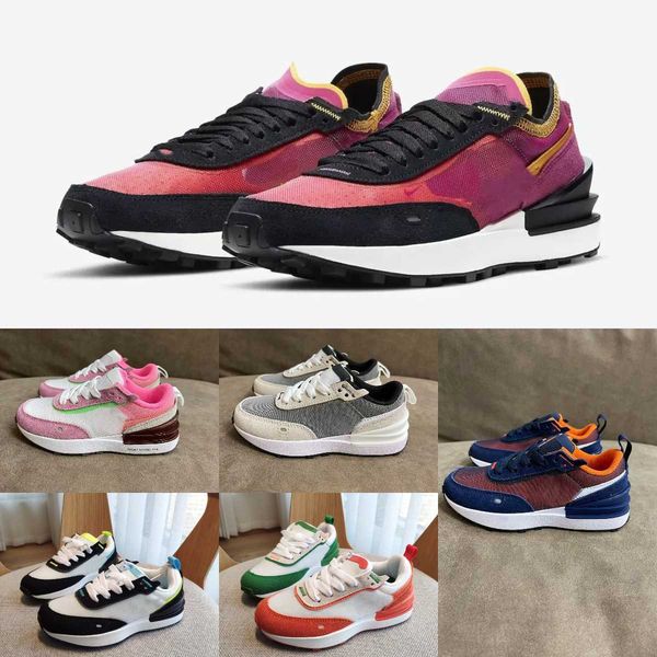 

2022 fashion summit white waffle one running shoes kids toddler black casual ldv electric scream green infinite lilac active fuchsia sports