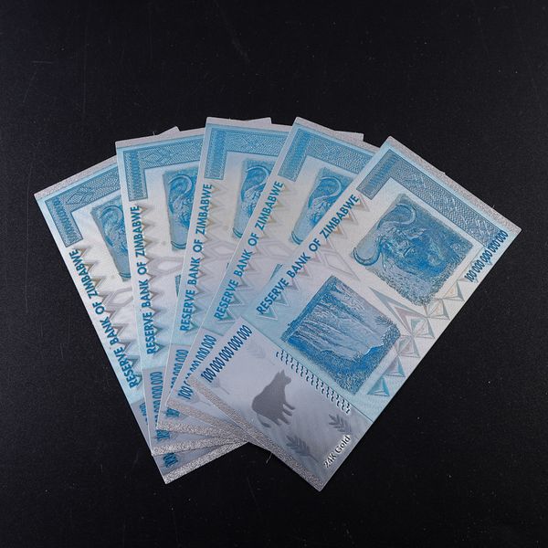 

ornamental craft banknote zimbabwe gold foil jin coin bill set fake money