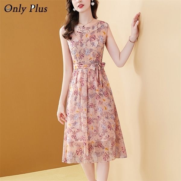 

bohemian summer chiffon print dress kneelength aline lace oneck elegant pink floral printed beach style 220520, Black;gray