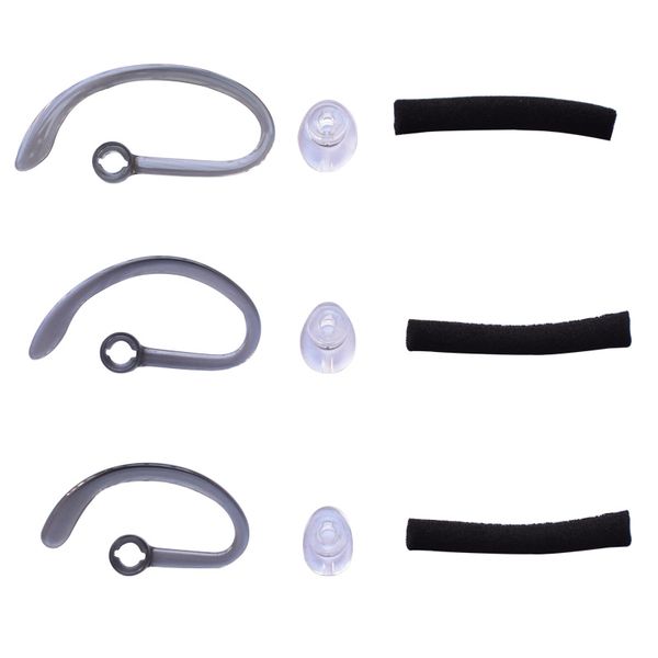 Kit di punte di ricambio per ganci per l'orecchio, accessori per cuffie, per Plantronics CS540 Savi W440 W740 W745 WH500, auricolari di ricambio.