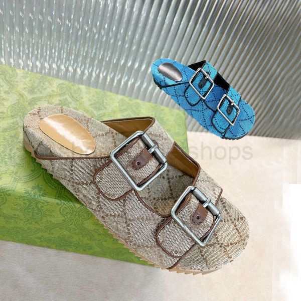 

2021 beach thick bottom cartoon slippers fashion summer outdoor platform lady sandals alphabet leather designer l bath women shoes, Black