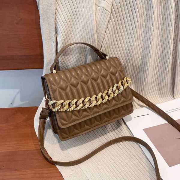 

women's 2022 simple handbag fashion small square luxury ladies shoulder bag