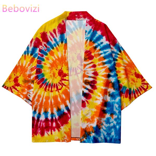 

3d color plus size 6xl 5xl 4xl xxl 3xl loose japanese cardigan women men harajuku kimono cosplay blouse yukata clothing, Red