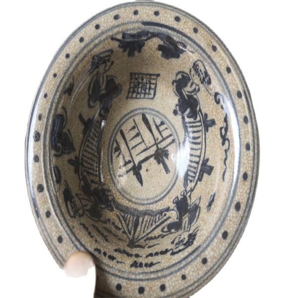 

chinese old porcelain coloured drawing porcelain bowl, Silver
