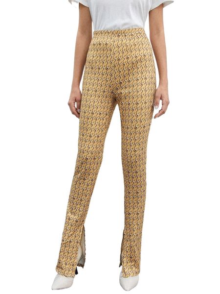 

split hem allover pants f0kx#, Black;white