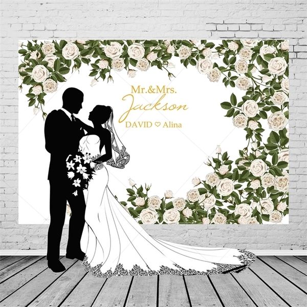 graphy Fondali per matrimoni romantici personalizzati Personalizzati Po Studio Sfondo Decorazione 220614