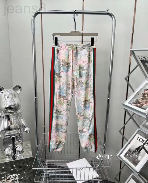 

women's shorts designer elastic waist leisure sports pants women's 2022 spring new fashion printed plant flower tiger 6zm0, White;black