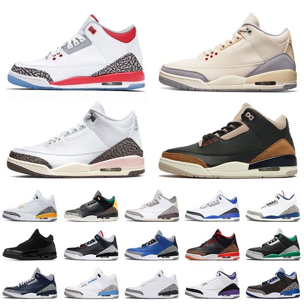 

jumpman 3 shady basketball shoes womens sports racer blue black cats muslin patchwork georgetown cardinal red mens trainers 3s unc sneakers