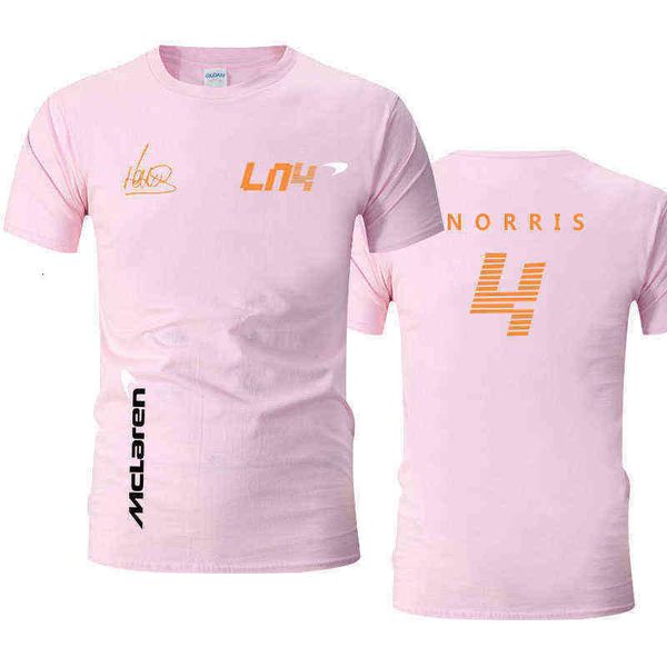 

2022 summer men's women's short sleeve t-shirt formula 1 team apparel lando norris f1 mclaren, White;black