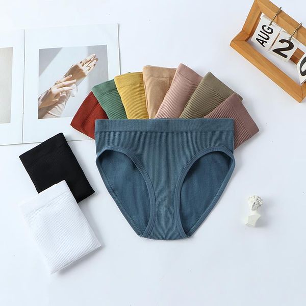 

women panties underwear solid color briefs female underpants lingerie pantys, Black;pink