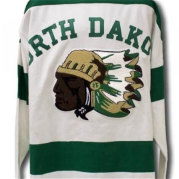 

c26 nik1 custom men youth women nik1 tage 1954 north dakota sioux jersey fighting sioux dakota hockey jersey size s-5xl or custom any name o, Black