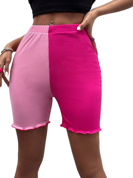 

two tone lettuce trim shorts k8ev#, White;black