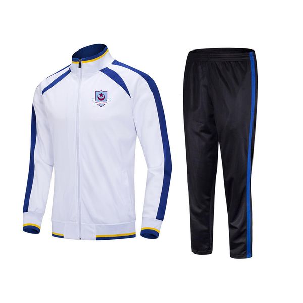 Drogheda United F.C. Herren-Trainingsanzüge für Erwachsene und Kinder, Größe 22 bis 3XL, Outdoor-Sportanzug, Jacke, Langarm, Freizeit-Sportanzug