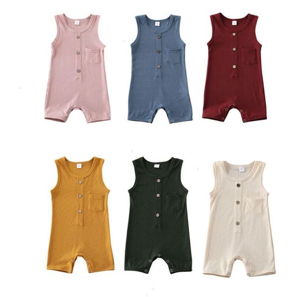 

baby boy girl romper bodysuit jumpsuit playsuit outfit summer clothes, Blue