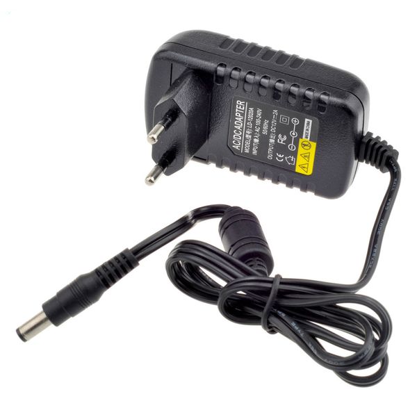 12V 2A AD 100V-240V Adaptador de conversor DC 2000MA CARREGADORES DE POWER SUPPRIMENTO EU UK AU US Plug 5.5mm x 2,1mm para câmera IP CCTV