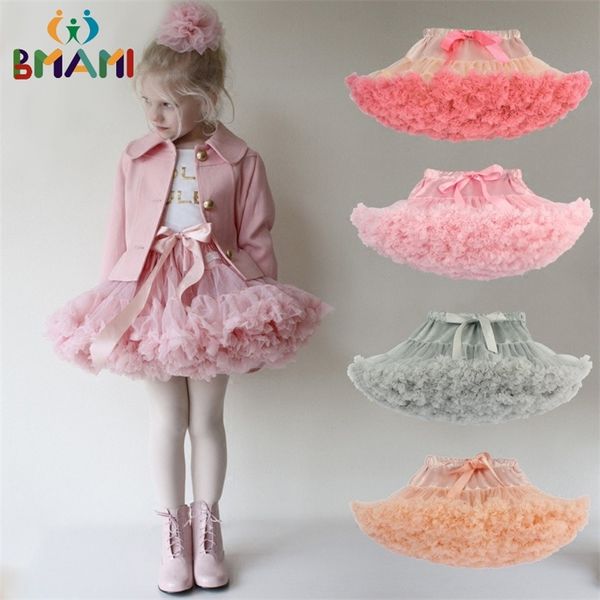 

drop baby girls tutu skirt fluffy children ballet kids pettiskirt baby girl skirts princess tulle party dance skirts 220609, Blue