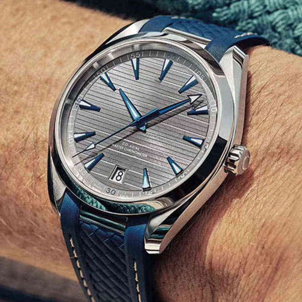 

men watch rubber strap mechanical automatic fashion mens es movement 150m folding buckle wristwatches sa0r, Slivery;brown