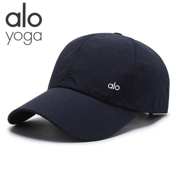 

alo yoga baseball caps men's and women's ball cap fashion quick-drying fabric sun hat caps beach outdoor sports solid co232t, Black;white