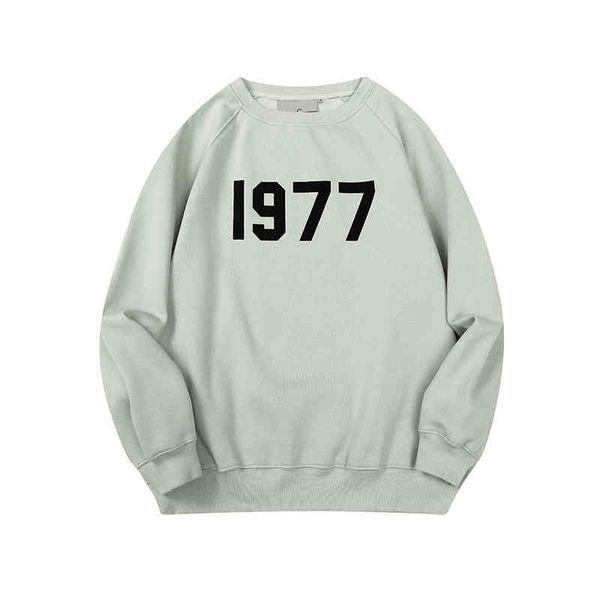 

fashion tide brand men's new luxury all-match sweater wholesale s winter season flocking printed round neck street women's couple, Black
