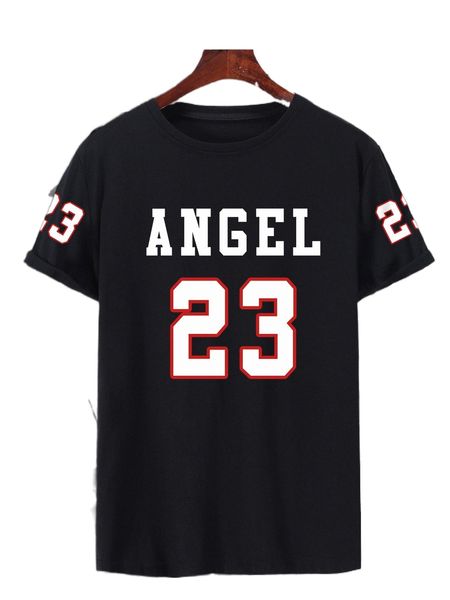 

men letter graphic tee e45w#, White;black