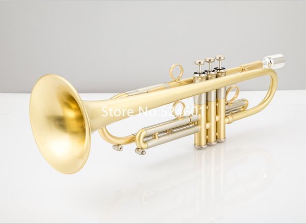 

bb trumpet brass plated real ps professional musical instruments with case