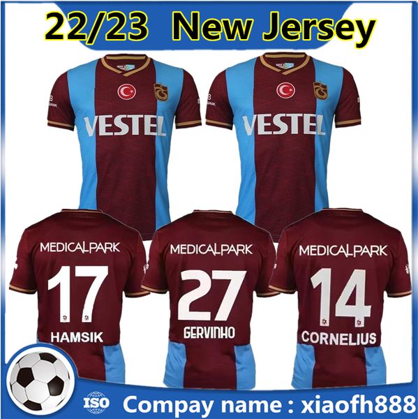 

22 23 trabzonspor soccer jerseys champion version b.peres gervinho bordo-mavililer 2022 2023 c.ekuban djaniny tavares football shirt a.nwaka, Black;yellow