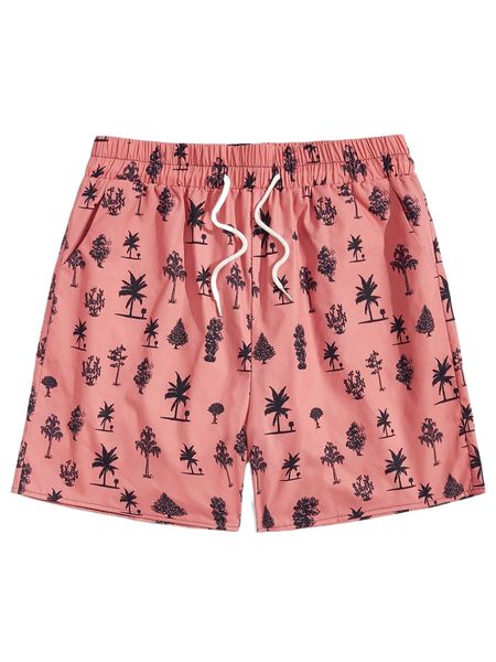 

romwe guys tropical print shorts j04j#, White;black
