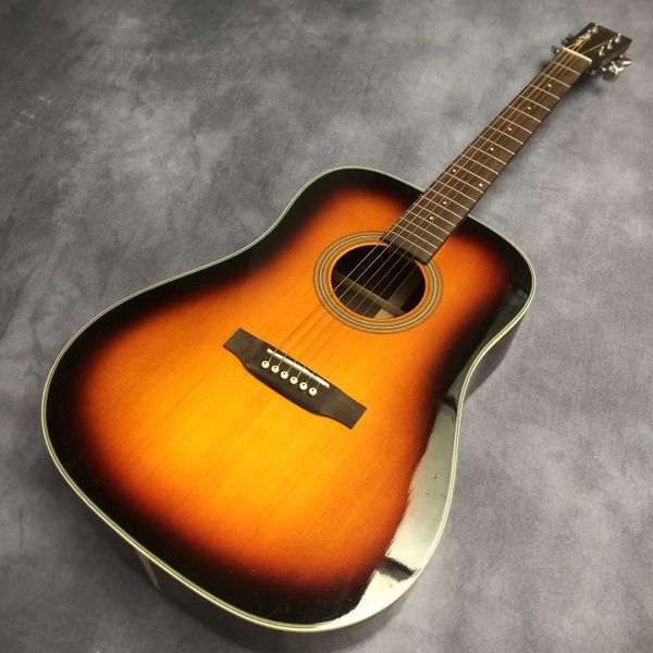 

41 inch full solid wood tobacco color d28 acoustic acoustic guitar
