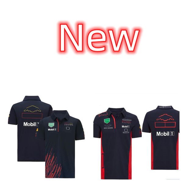 

f1 formula one lapel t-shirt new summer team polo suit same custom