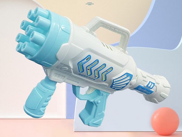 

rocket bubble gun electric summer sunflower shower toys 9 hole net red selling gatling water stick children's game toys