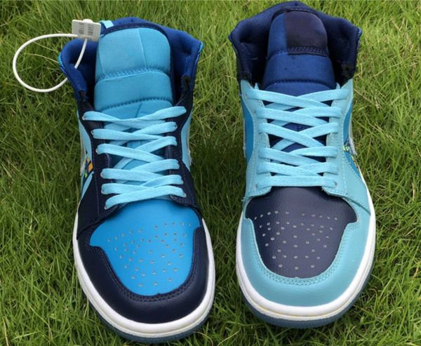 

collection mid 1s basketball shoes retrosneaker fly barely orange game royal candy lakers reflective mens women sports sneakers with box