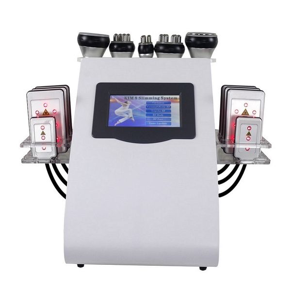 Máquina de emagrecimento Produto 6 em 1 Vacuum a laser Radioteca RF 40k Cavi Lipo Slim Ultrassonic Lipoossuct Machines para spa
