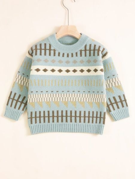 

toddler boys argyle pattern sweater she02, Blue