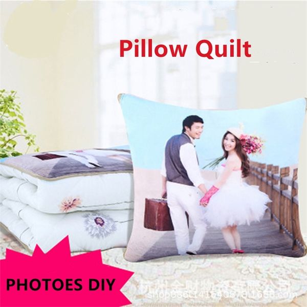 PO Custom Pillow Cotton Office Car Cushion Quilt Cover Blanket Printing Cultura Corporativa Presente 220622